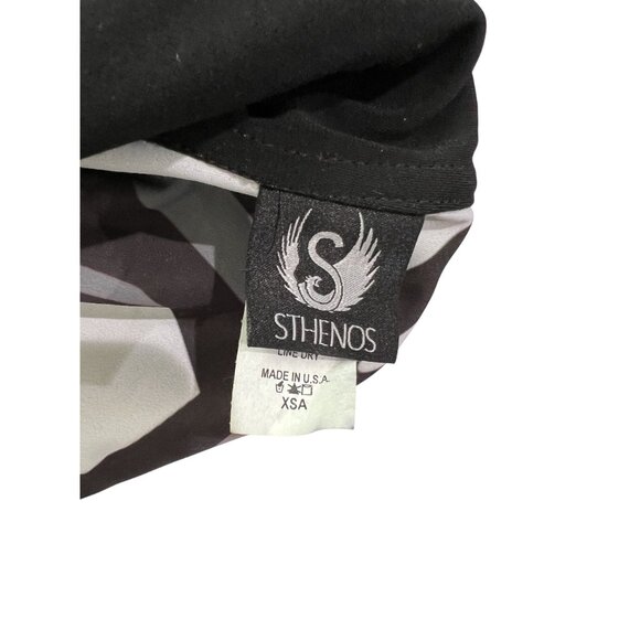 Sthenos High Shine Nylon Bomber Jacket in Black - Picture 6 of 6